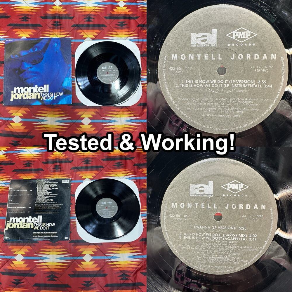 Montell Jordan - This Is How We Do It 12" Vinyl 1995 33 RPM PMP Records Tested